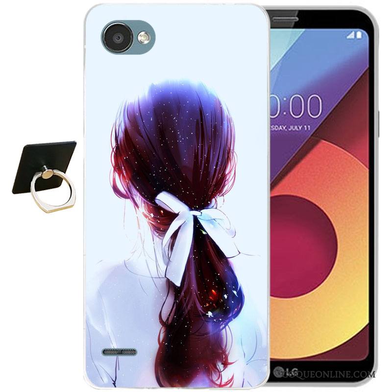 Lg Q6 Multicolore Tout Compris Fluide Doux Silicone Coque De Téléphone Incassable Étui