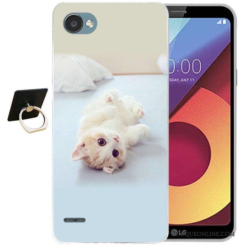 Lg Q6 Multicolore Tout Compris Fluide Doux Silicone Coque De Téléphone Incassable Étui