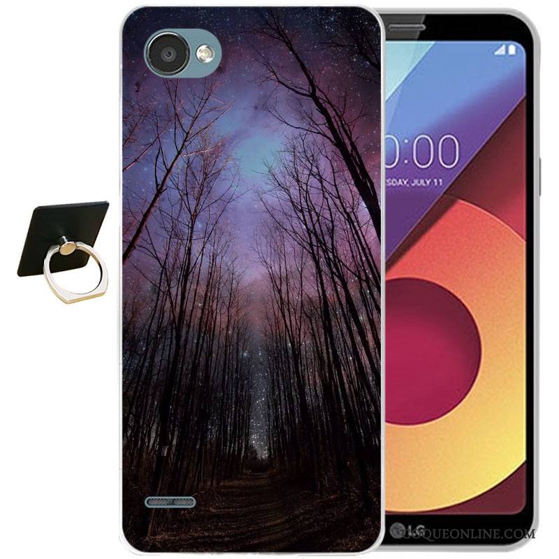 Lg Q6 Multicolore Tout Compris Fluide Doux Silicone Coque De Téléphone Incassable Étui