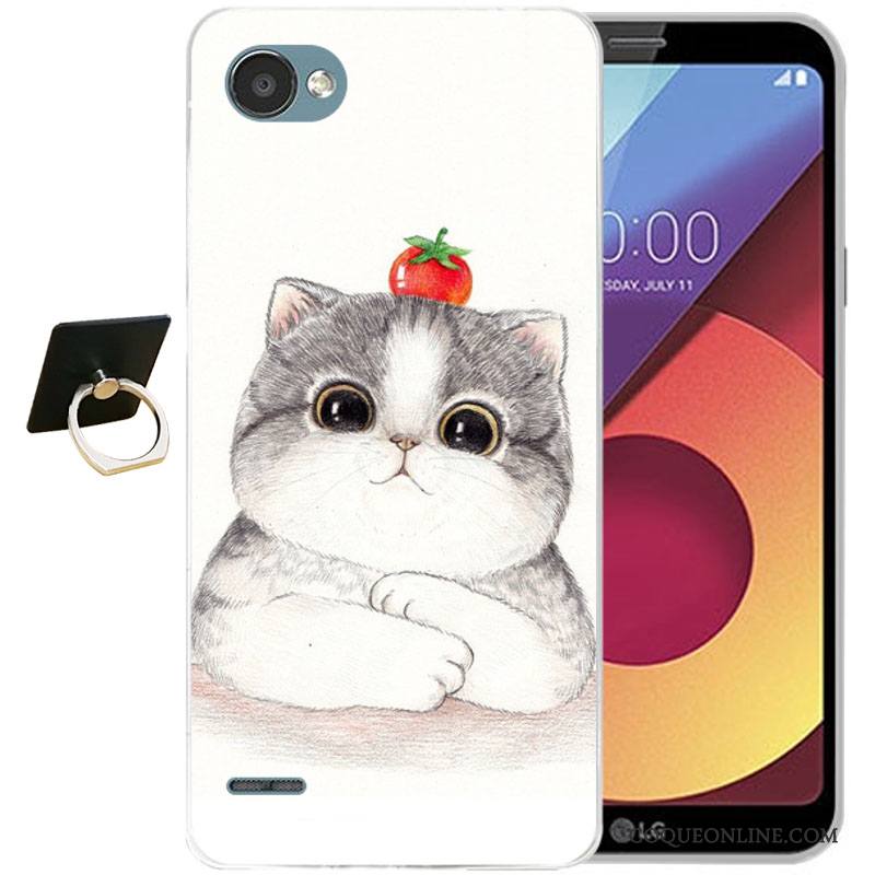 Lg Q6 Multicolore Tout Compris Fluide Doux Silicone Coque De Téléphone Incassable Étui