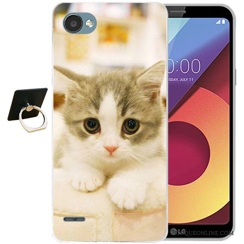 Lg Q6 Multicolore Tout Compris Fluide Doux Silicone Coque De Téléphone Incassable Étui