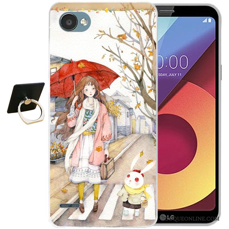 Lg Q6 Multicolore Tout Compris Fluide Doux Silicone Coque De Téléphone Incassable Étui