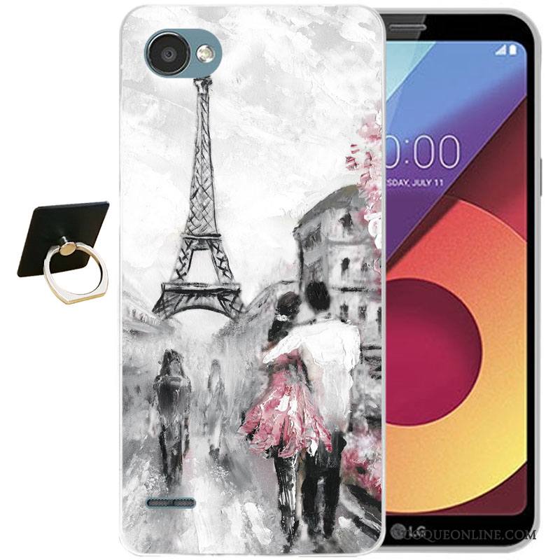 Lg Q6 Multicolore Tout Compris Fluide Doux Silicone Coque De Téléphone Incassable Étui