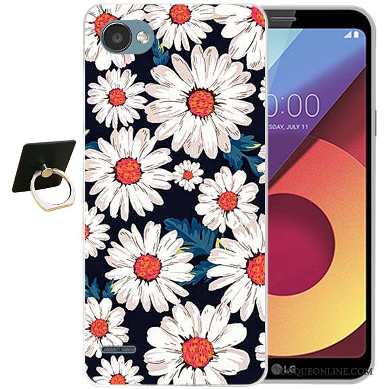 Lg Q6 Multicolore Tout Compris Fluide Doux Silicone Coque De Téléphone Incassable Étui