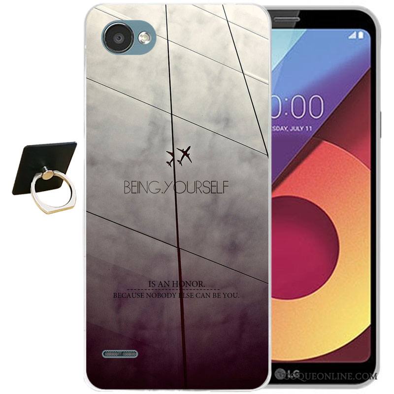 Lg Q6 Multicolore Tout Compris Fluide Doux Silicone Coque De Téléphone Incassable Étui