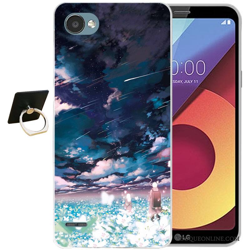 Lg Q6 Multicolore Tout Compris Fluide Doux Silicone Coque De Téléphone Incassable Étui