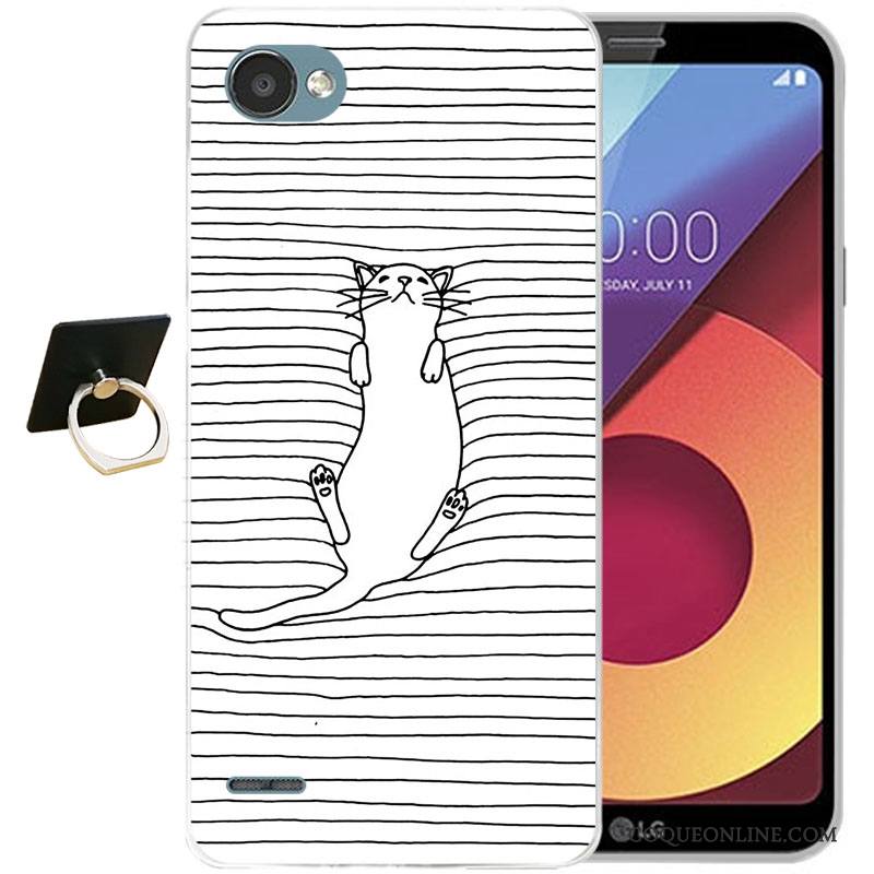 Lg Q6 Multicolore Tout Compris Fluide Doux Silicone Coque De Téléphone Incassable Étui