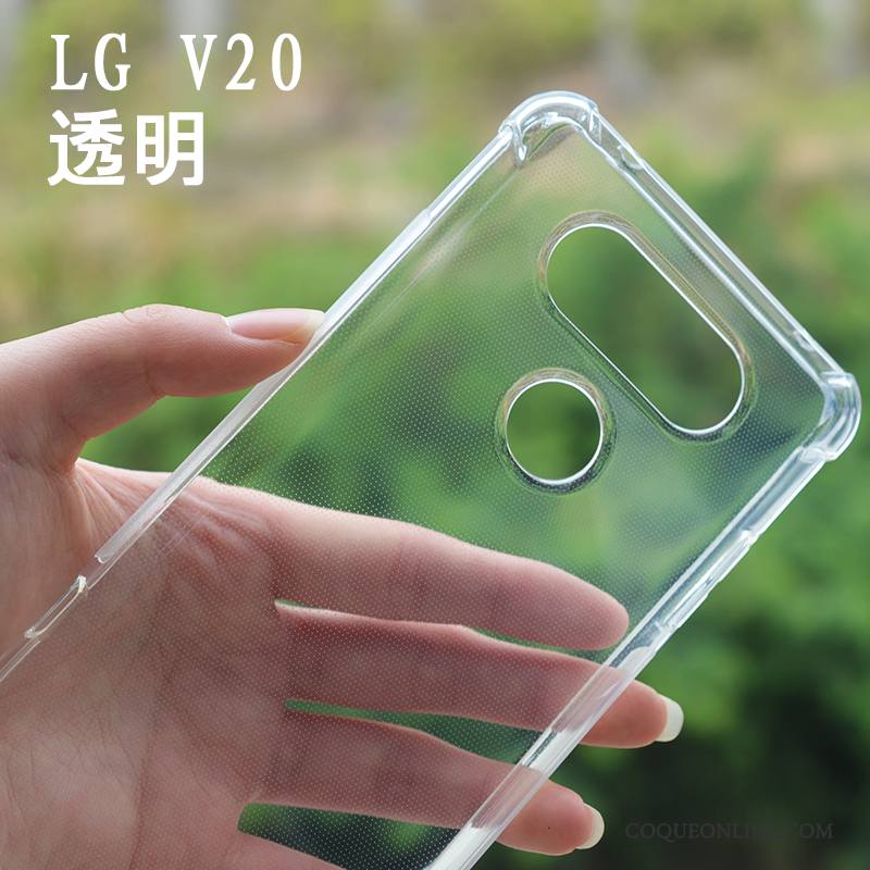 Lg V20 Ballon Tout Compris Silicone Transparent Étui Protection Coque De Téléphone