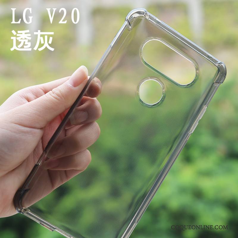 Lg V20 Ballon Tout Compris Silicone Transparent Étui Protection Coque De Téléphone