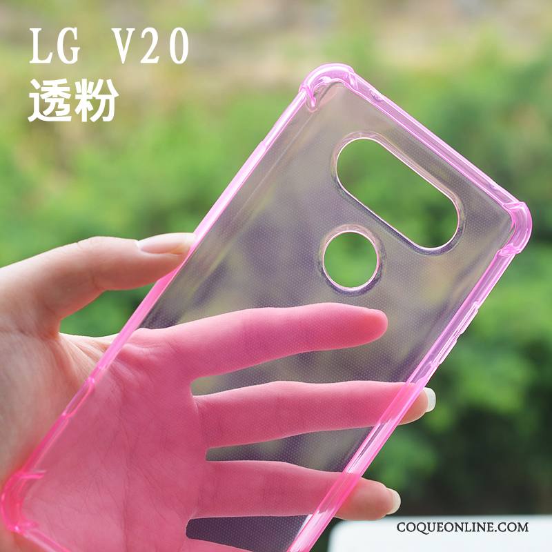 Lg V20 Ballon Tout Compris Silicone Transparent Étui Protection Coque De Téléphone