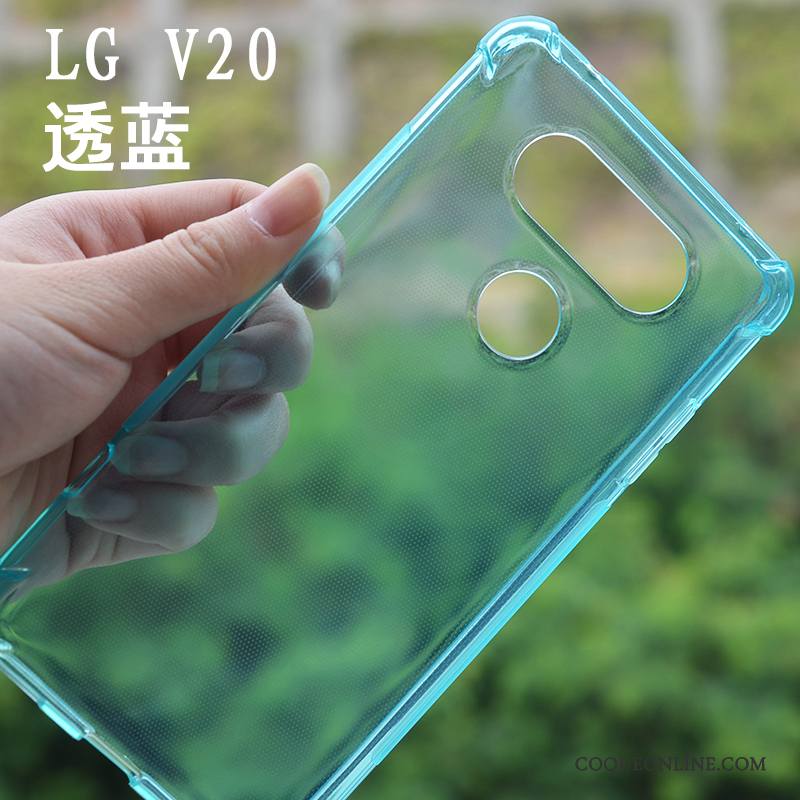 Lg V20 Ballon Tout Compris Silicone Transparent Étui Protection Coque De Téléphone