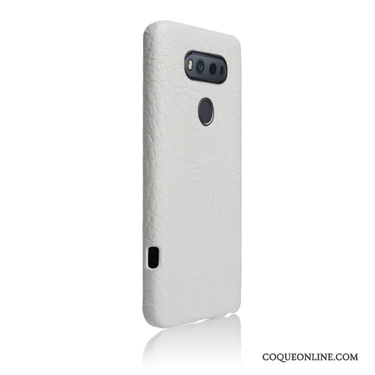 Lg V20 Coque De Téléphone Étui Crocodile Vintage Protection Étui En Cuir Légères