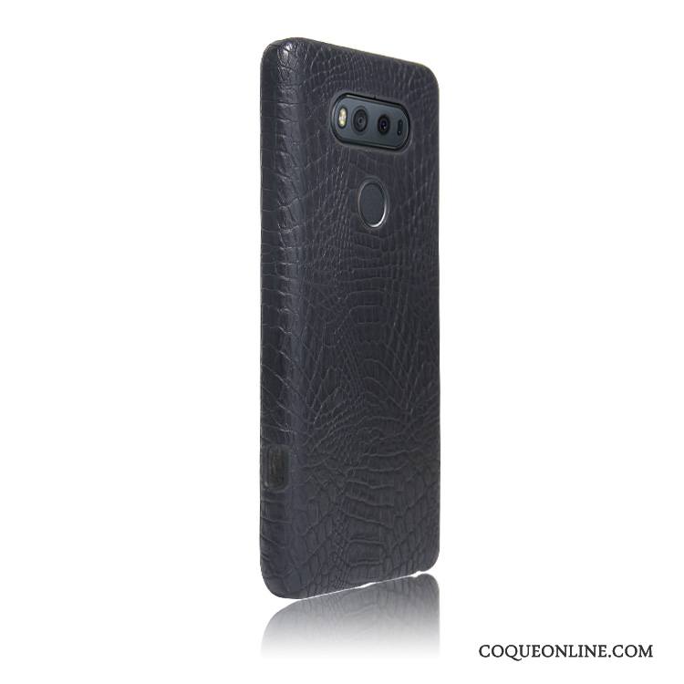 Lg V20 Coque De Téléphone Étui Crocodile Vintage Protection Étui En Cuir Légères