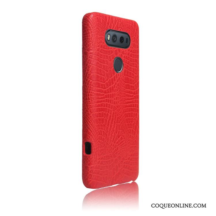 Lg V20 Coque De Téléphone Étui Crocodile Vintage Protection Étui En Cuir Légères