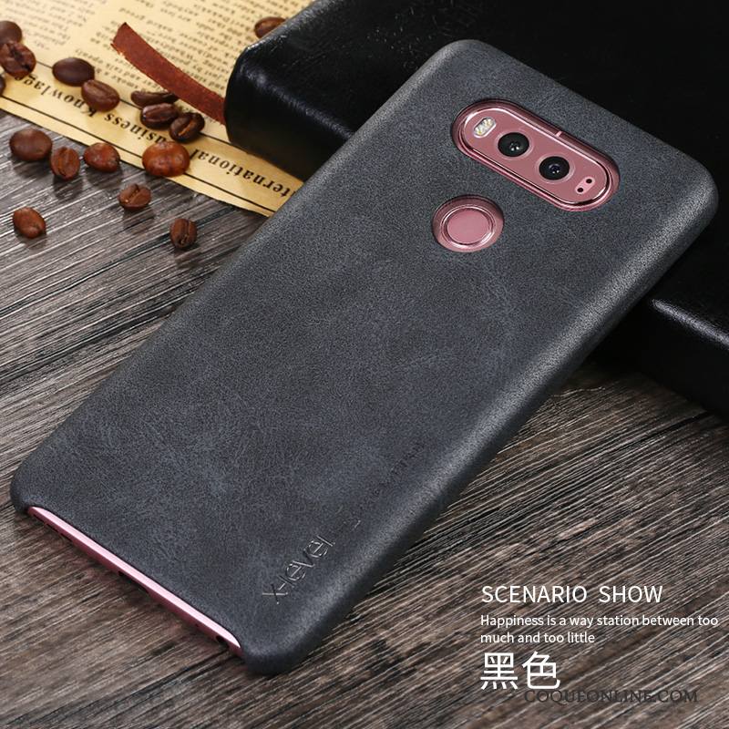 Lg V20 Coque Foncé Très Mince Nouveau Incassable Vintage Étui Protection