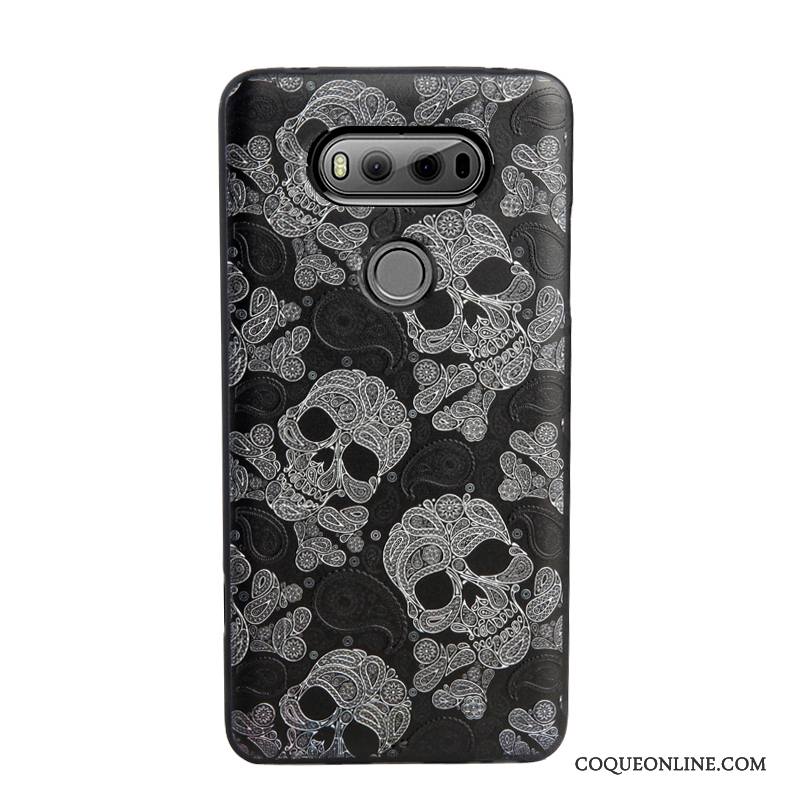 Lg V20 Coque Multicolore Protection Fluide Doux Tout Compris Gaufrage Incassable Silicone