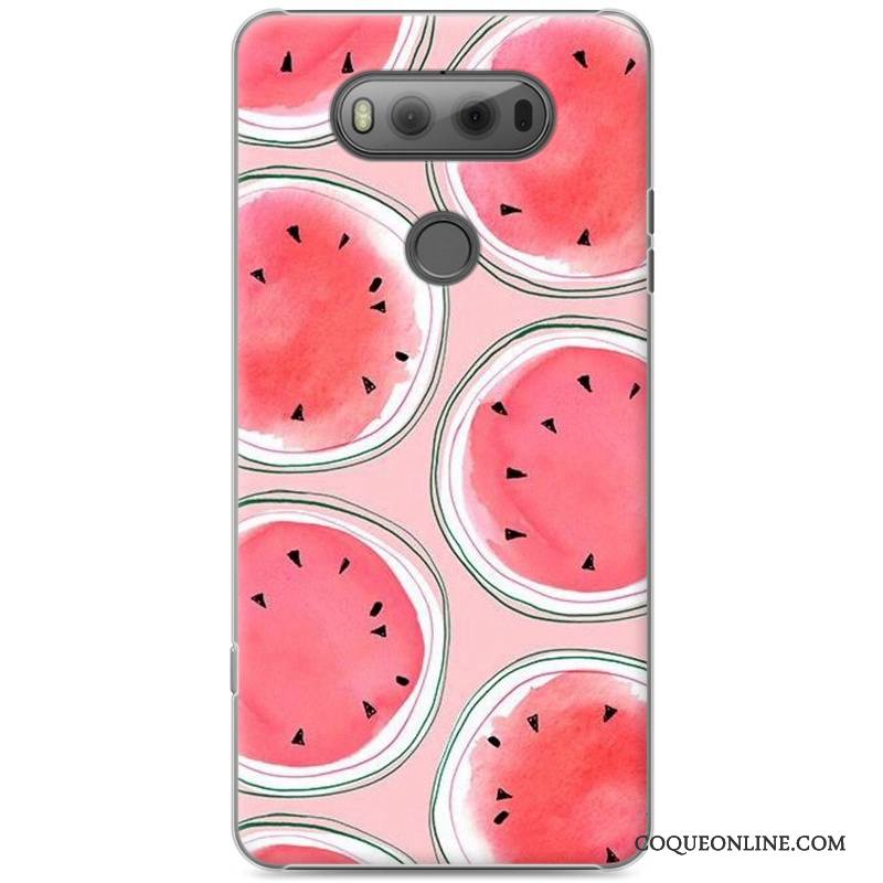 Lg V20 Coque Protection Créatif Personnalité Bleu Peinture Difficile Étui