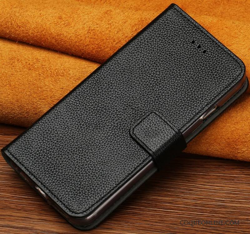 Lg V20 Coque Tendance Incassable Cuir Véritable Clamshell Étui Protection Personnalité