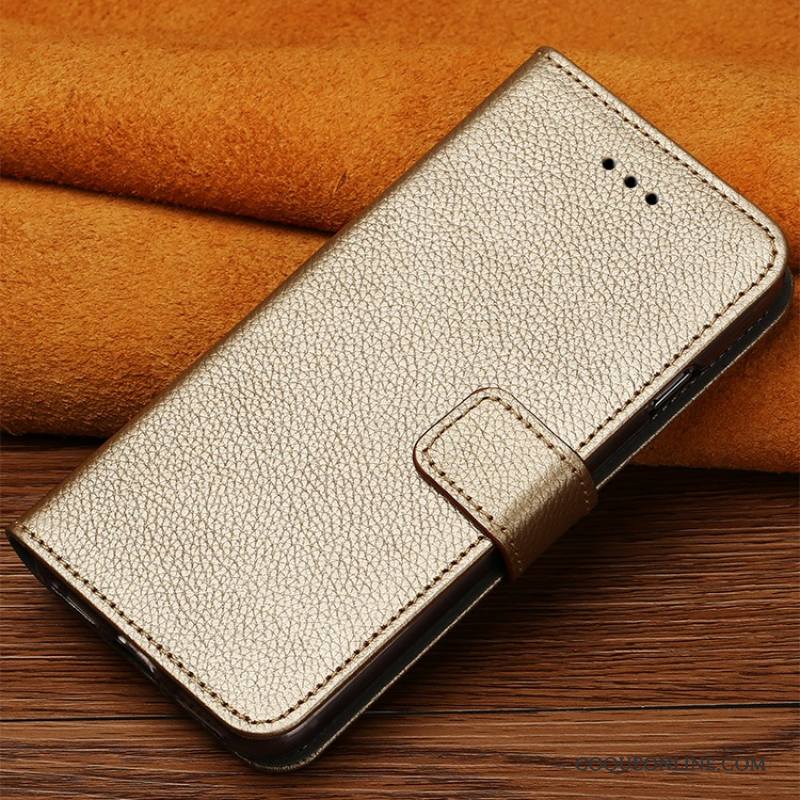 Lg V20 Coque Tendance Incassable Cuir Véritable Clamshell Étui Protection Personnalité