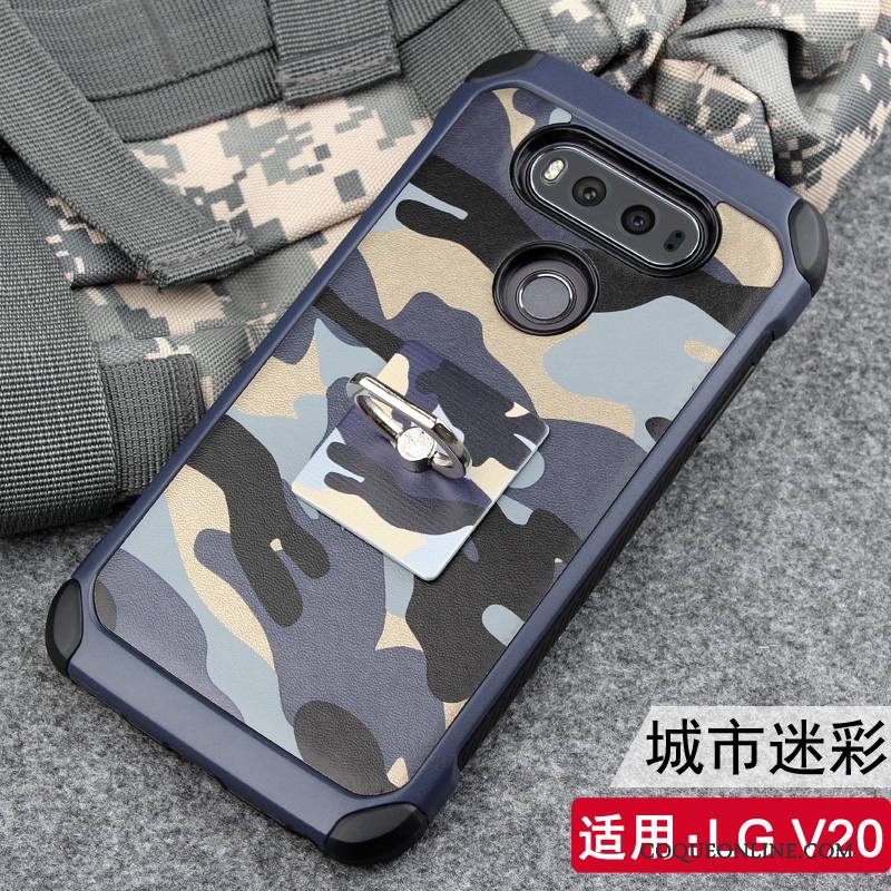 Lg V20 Fluide Doux Camouflage Protection Tendance Coque Incassable Étui