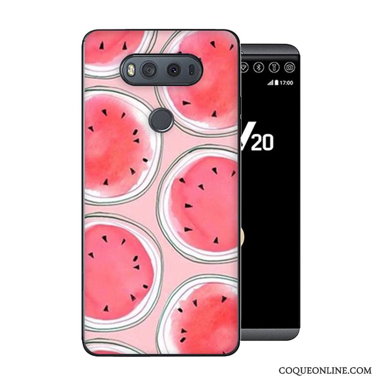 Lg V20 Incassable Protection Nouveau Fluide Doux Coque De Téléphone Peinture Gris