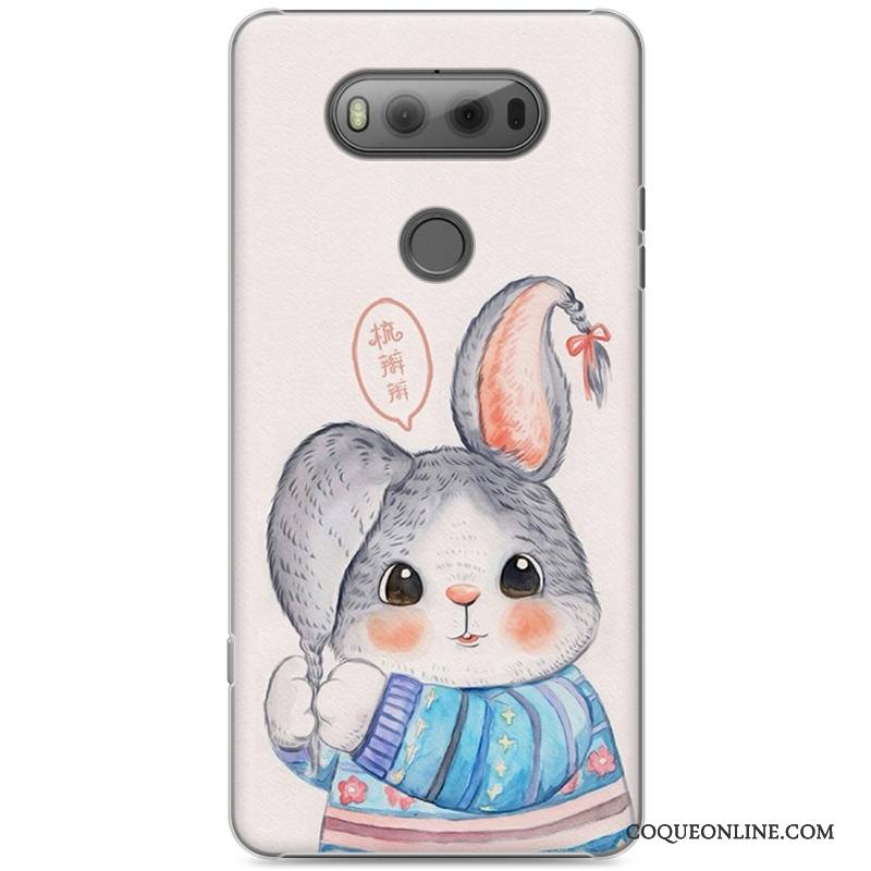 Lg V20 Peinture Coque De Téléphone Incassable Gris Personnalité Très Mince Créatif