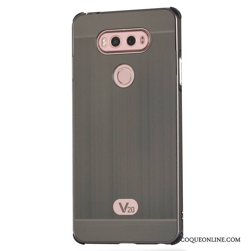 Lg V20 Protection Métal Border Coque De Téléphone Incassable Tendance Téléphone Portable