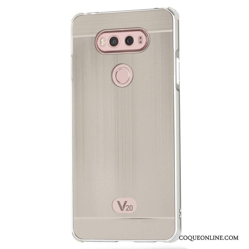 Lg V20 Protection Métal Border Coque De Téléphone Incassable Tendance Téléphone Portable