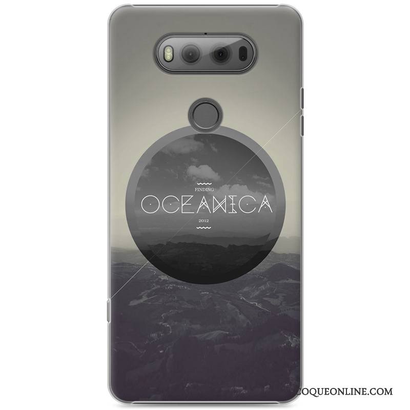Lg V20 Téléphone Portable Étui Coque De Téléphone Dessin Animé Rose Peinture