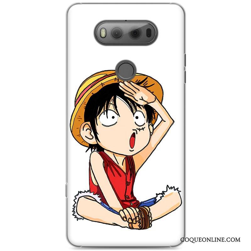 Lg V20 Téléphone Portable Étui Coque De Téléphone Dessin Animé Rose Peinture