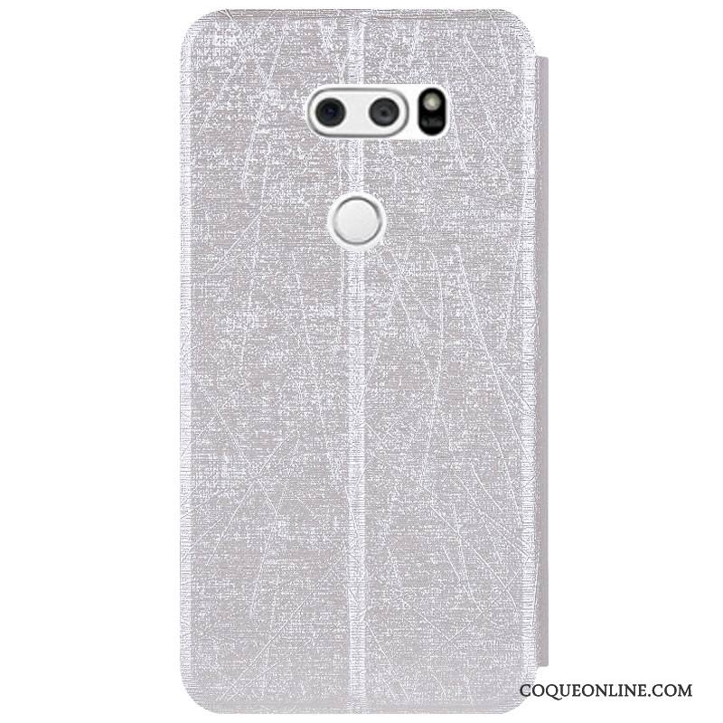 Lg V30 Coque De Téléphone Housse Étui Protection Couleur Fluide Doux Or