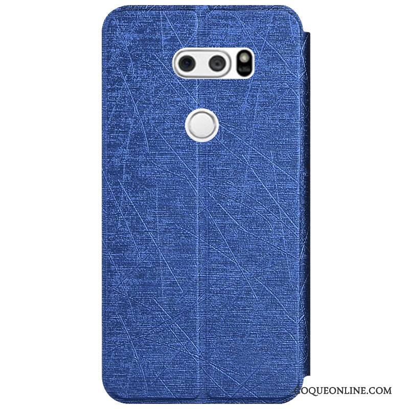 Lg V30 Coque De Téléphone Housse Étui Protection Couleur Fluide Doux Or