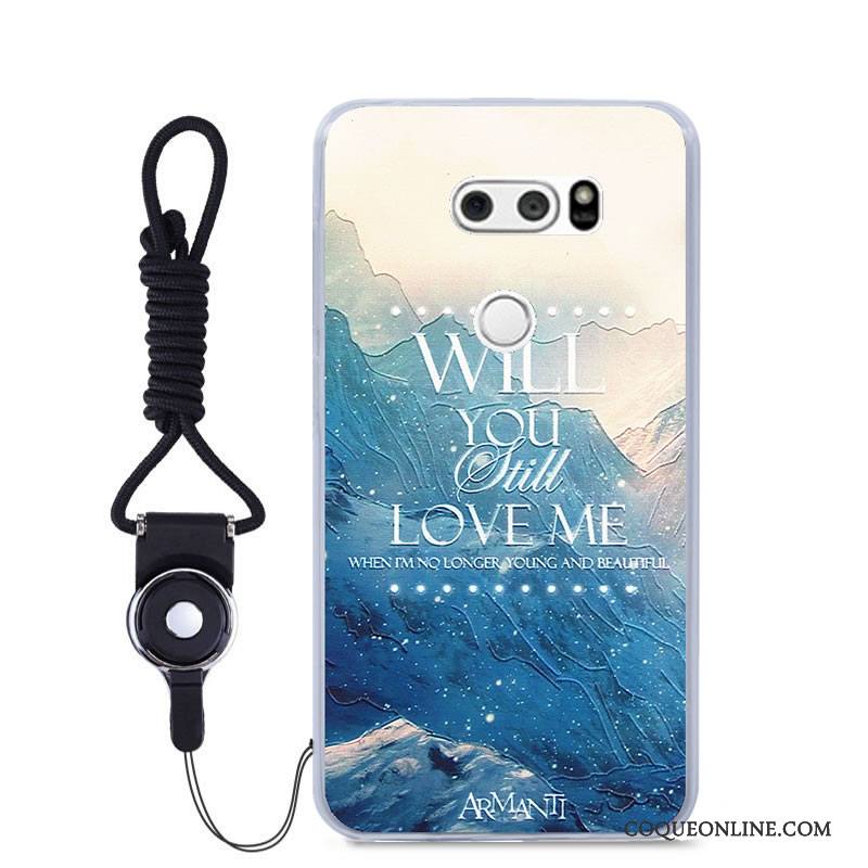 Lg V30 Coque De Téléphone Peinture Incassable Couleur Tout Compris Dessin Animé Étui