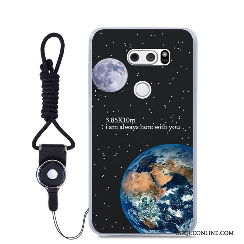 Lg V30 Coque De Téléphone Peinture Incassable Couleur Tout Compris Dessin Animé Étui