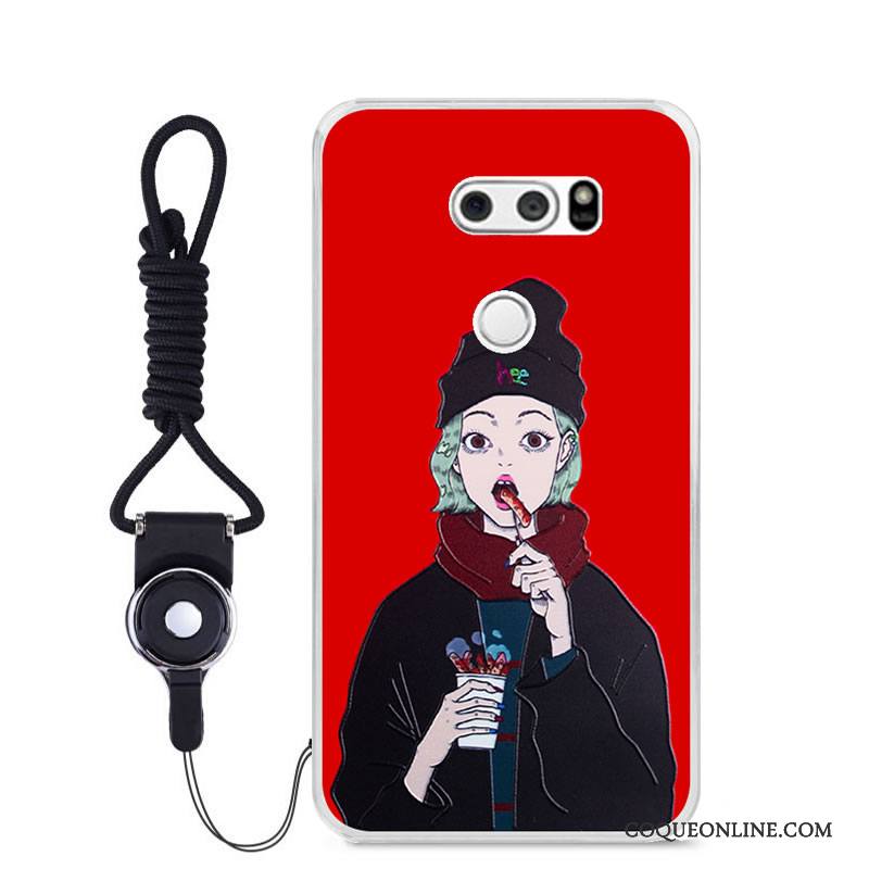 Lg V30 Coque De Téléphone Peinture Incassable Couleur Tout Compris Dessin Animé Étui