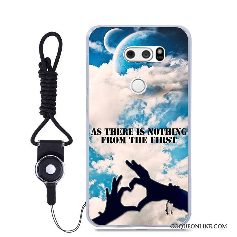 Lg V30 Coque De Téléphone Peinture Incassable Couleur Tout Compris Dessin Animé Étui