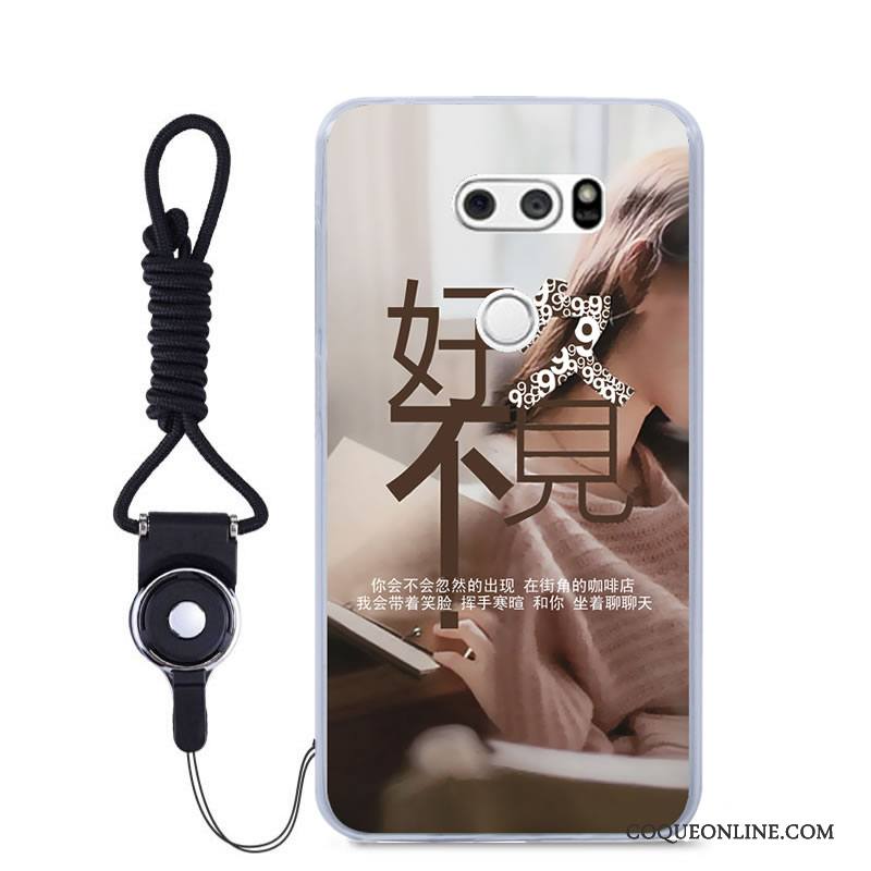 Lg V30 Coque De Téléphone Peinture Incassable Couleur Tout Compris Dessin Animé Étui