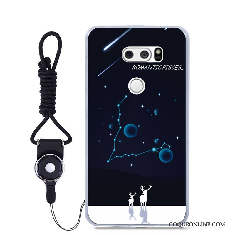 Lg V30 Coque De Téléphone Peinture Incassable Couleur Tout Compris Dessin Animé Étui