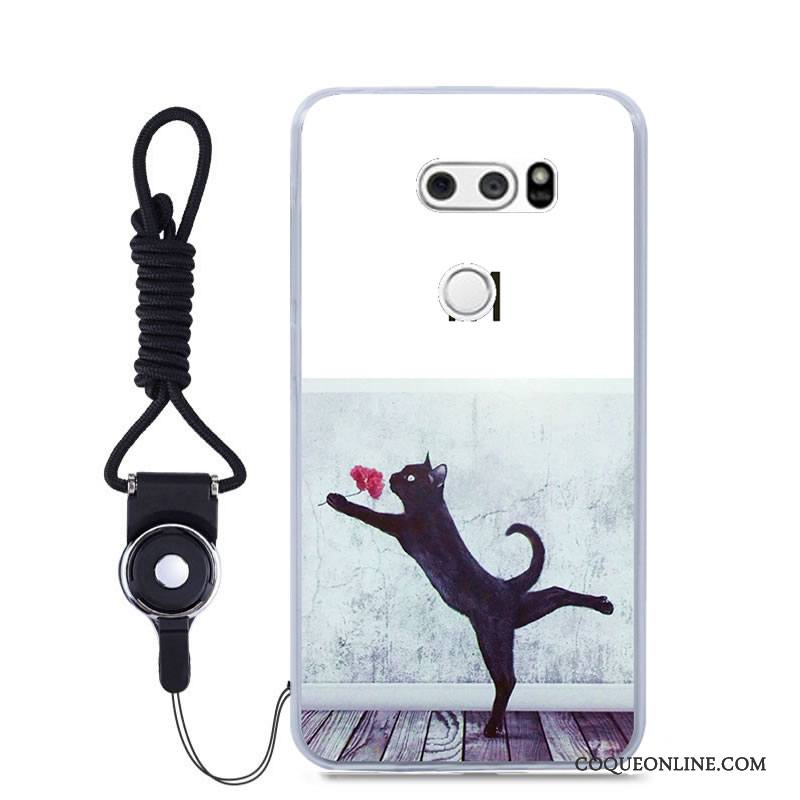 Lg V30 Coque De Téléphone Peinture Incassable Couleur Tout Compris Dessin Animé Étui