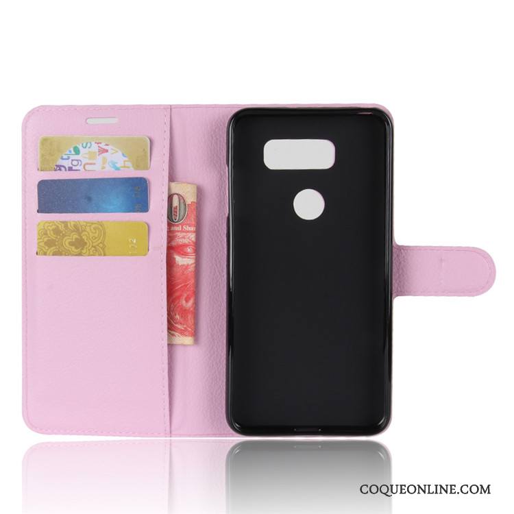 Lg V30 Portefeuille Étui Protection Étui En Cuir Téléphone Portable Vintage Coque