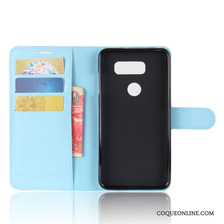 Lg V30 Portefeuille Étui Protection Étui En Cuir Téléphone Portable Vintage Coque