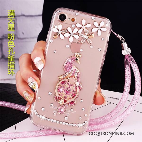 Lg V30s Tinq Strass Ornements Suspendus Incassable Protection Violet Coque De Téléphone Anneau