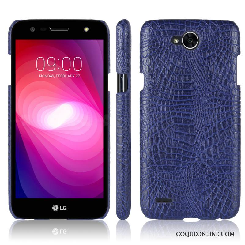 Lg X Power 2 Étui Étui En Cuir Protection Crocodile Modèle Coque De Téléphone Nouveau Téléphone Portable