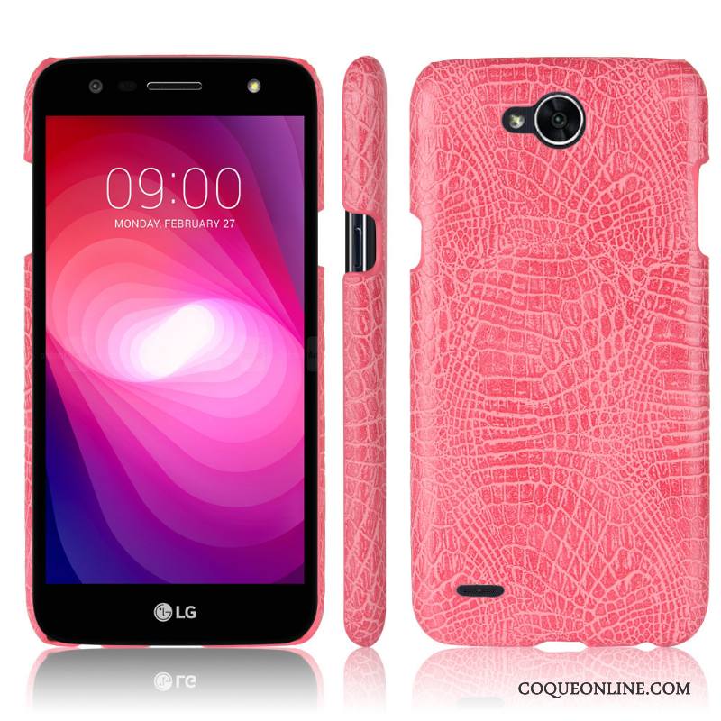 Lg X Power 2 Étui Étui En Cuir Protection Crocodile Modèle Coque De Téléphone Nouveau Téléphone Portable