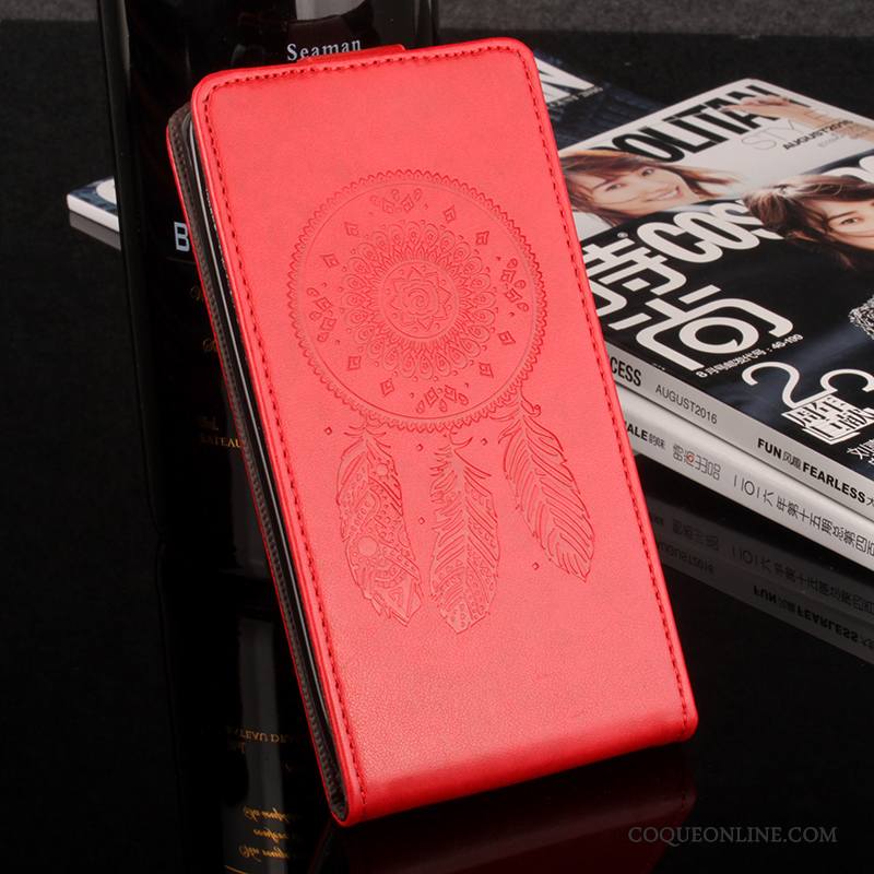 Lg X Power Coque Modèle Fleurie Protection Téléphone Portable Étui En Cuir Housse Jaune