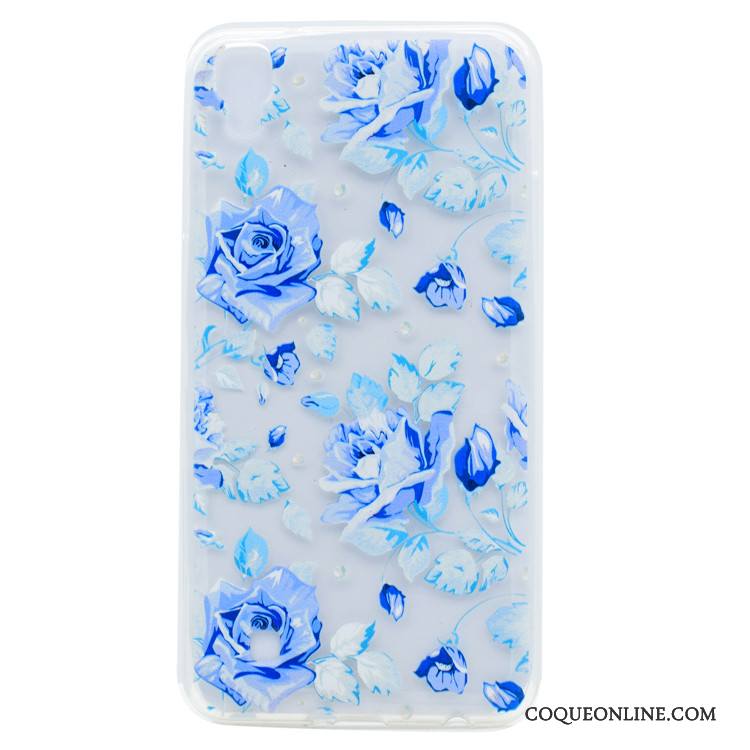 Lg X Power Coque Étui Transparent Très Mince Fluide Doux Bordure Multicolore