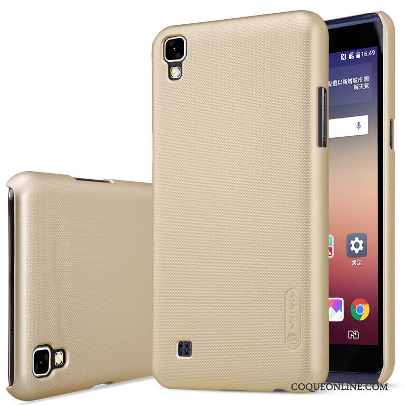 Lg X Power Téléphone Portable Délavé En Daim Antidérapant Difficile Coque De Téléphone Blanc Étui