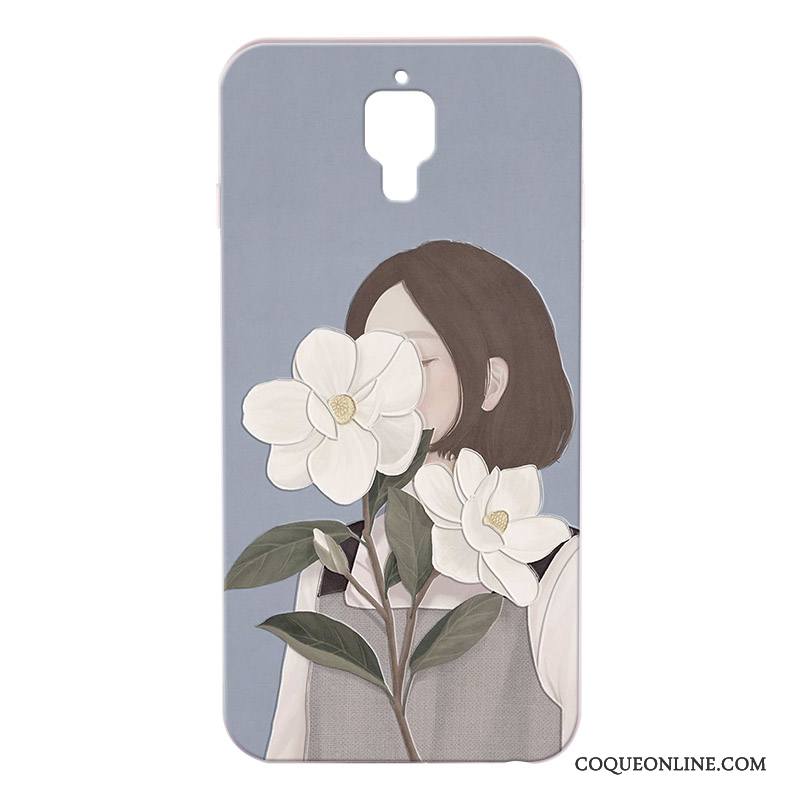 Mi 4 Coque Difficile Nouveau Protection Petit Gaufrage Rose