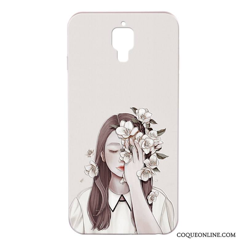 Mi 4 Coque Difficile Nouveau Protection Petit Gaufrage Rose