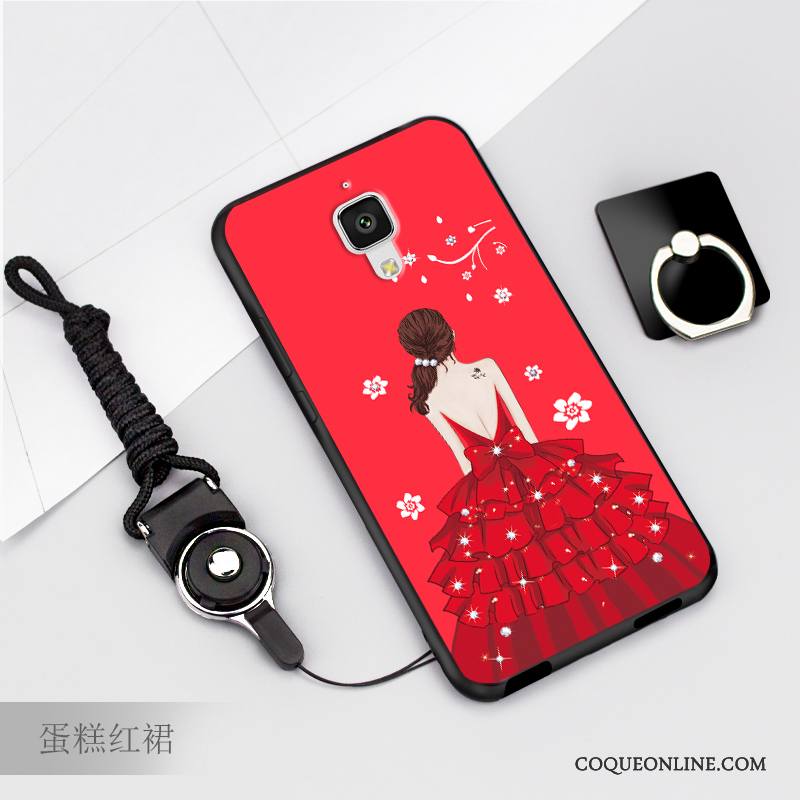 Mi 4 Coque Fluide Doux Téléphone Portable Ornements Suspendus Étui Incassable Tendance Protection